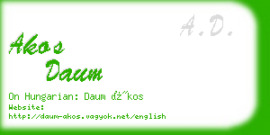 akos daum business card